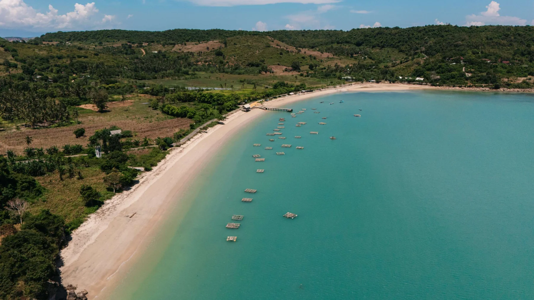 Playa de Bumbang en el sur de Lombok
